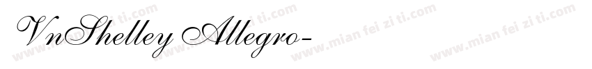 VnShelley Allegro字体转换
